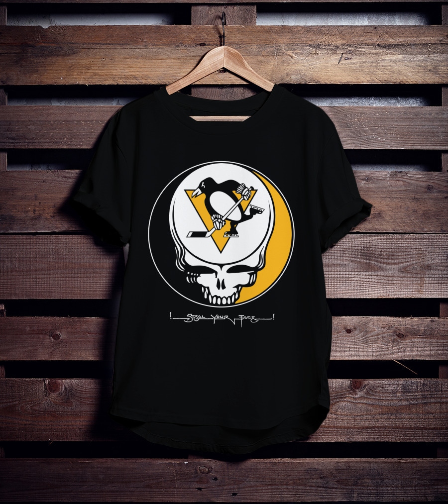 Steal Your Face Grateful Dead Pittsburgh Penguins T-Shirt