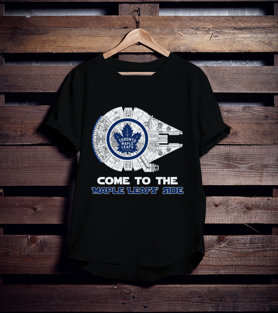 Toronto Maple Leafs Millennium Falcon Come To The Maple Leafs' Side T-Shirt