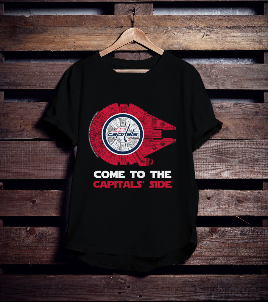 Washington Capitals Millennium Falcon Come To The Capitals' Side T-Shirt