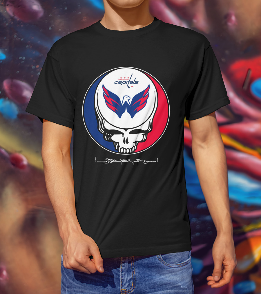 Grateful Dead Washington Capitals Steal Your Face T-Shirt