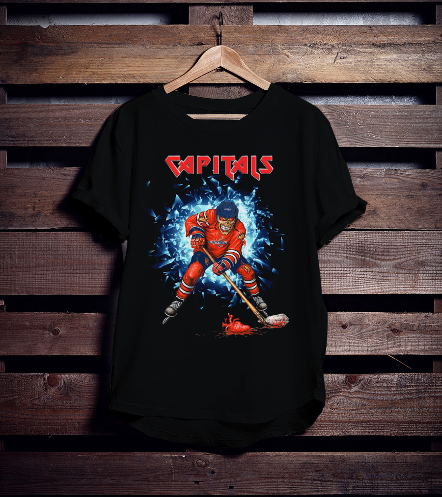 Capitals Hockey Skeleton Burst T-Shirt