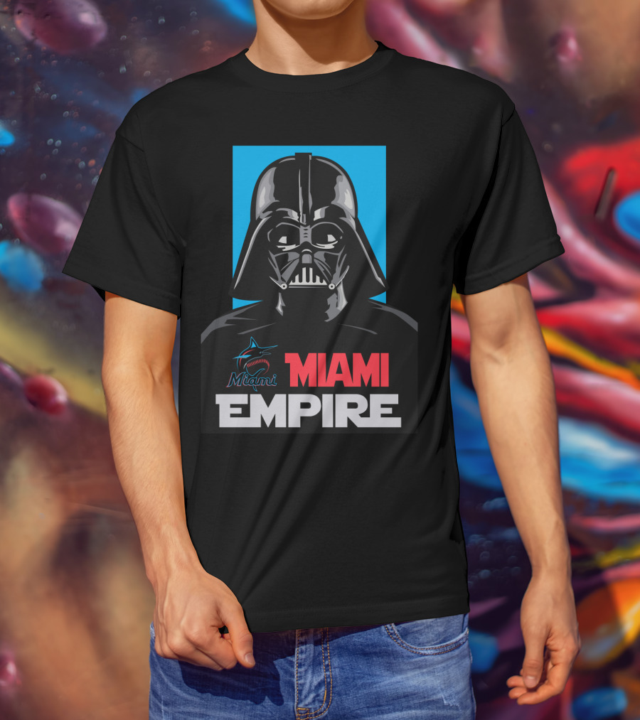 Miami Marlins Empire Miami Darth Vader T-Shirt