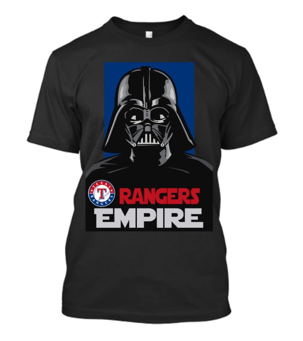 Texas Rangers Empire Darth Vader Sports Crossover T-Shirt