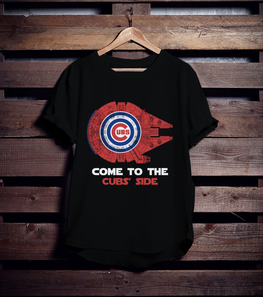 Chicago Cubs Millennium Falcon Come To The Cubs' Side T-Shirt
