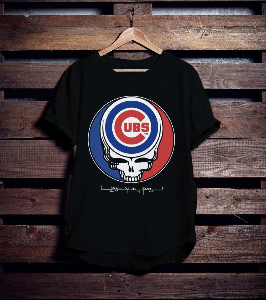 GRATEFUL DEAD Chicago Cubs Steal Your Face T-Shirt
