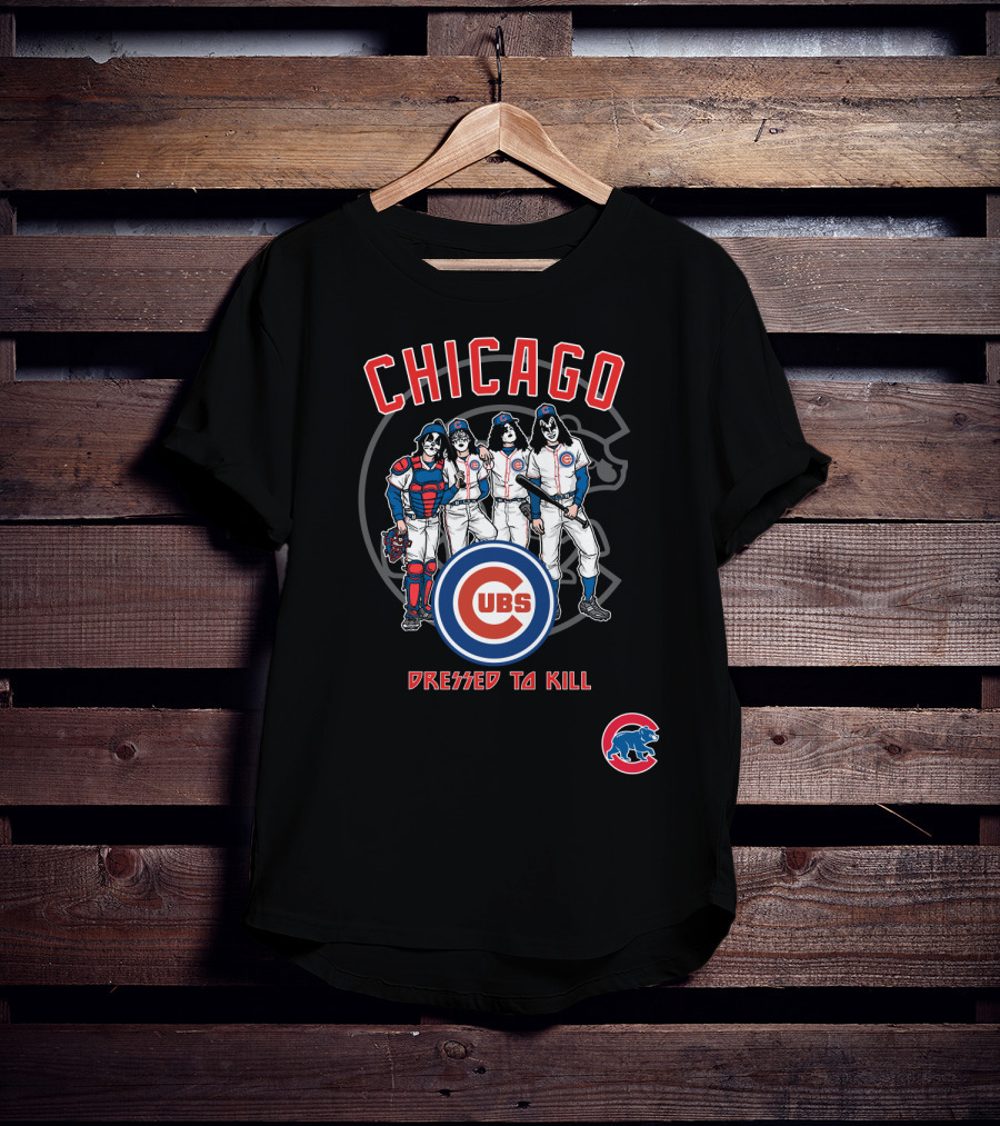 Chicago Cubs KISS Dressed To Kill Crossover T-Shirt
