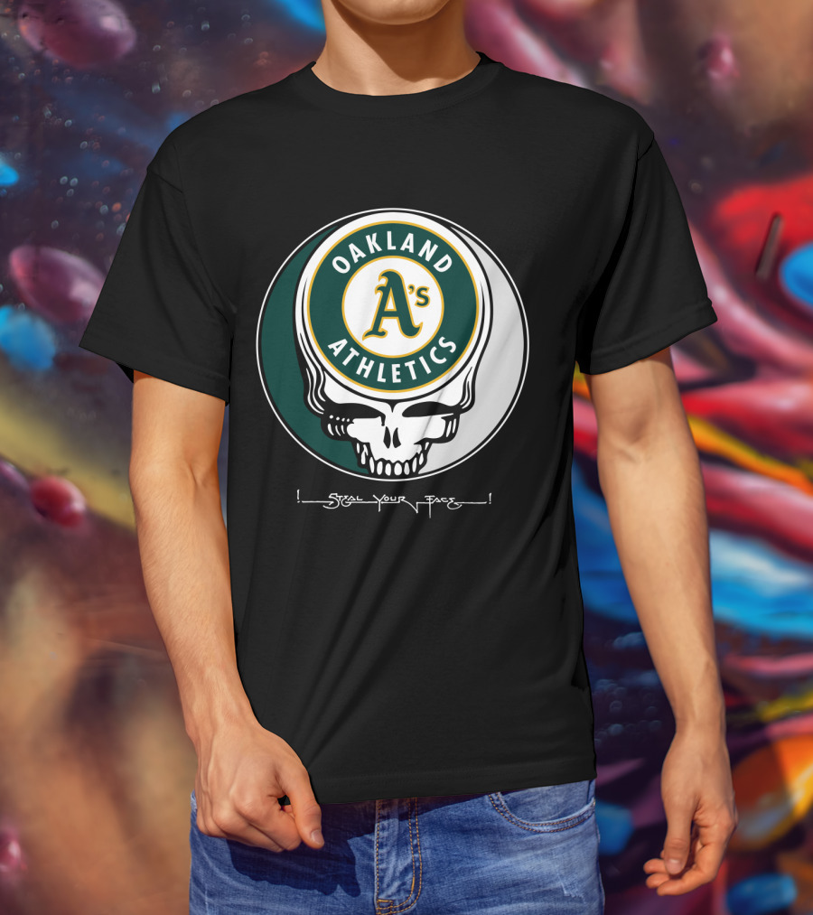 GRATEFUL DEAD Oakland Athletics Steal Your Face T-Shirt