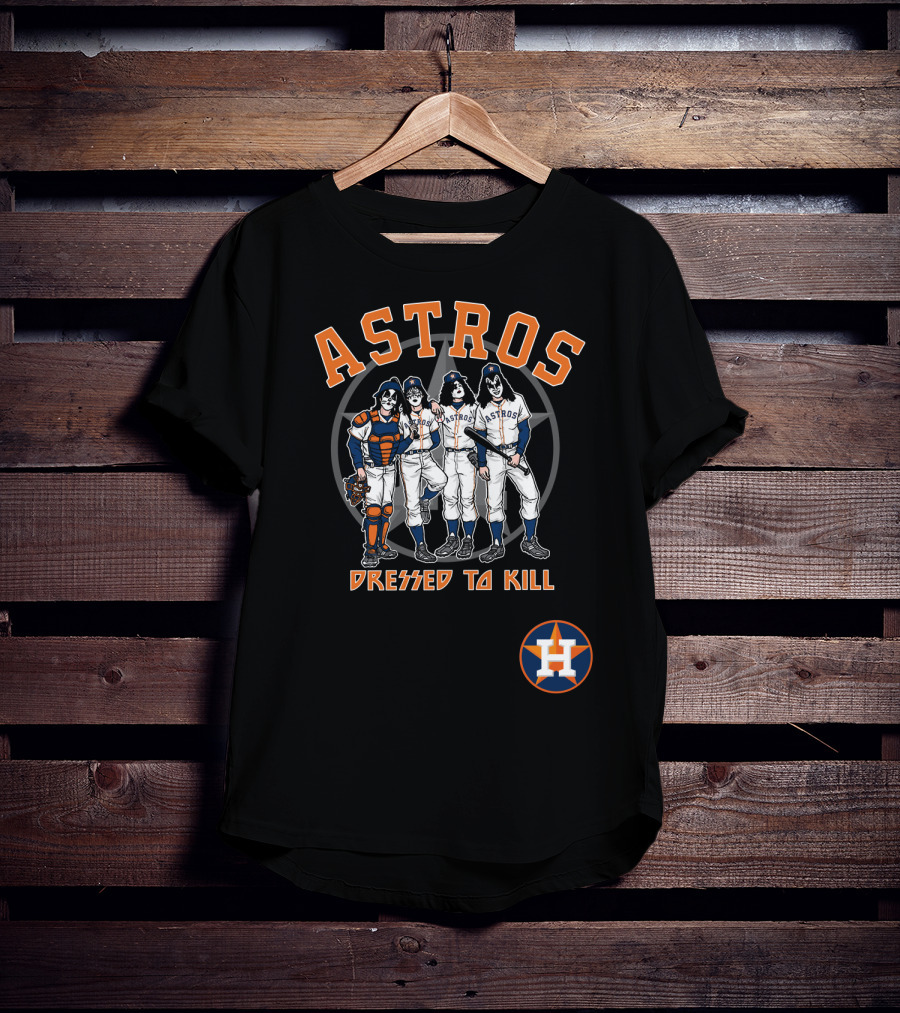 Houston Astros KISS Dressed To Kill Collaboration T-Shirt