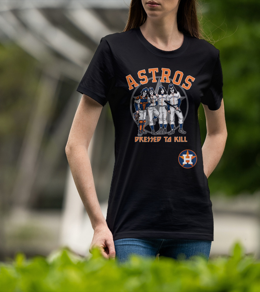 Houston Astros KISS Dressed To Kill Collaboration T-Shirt