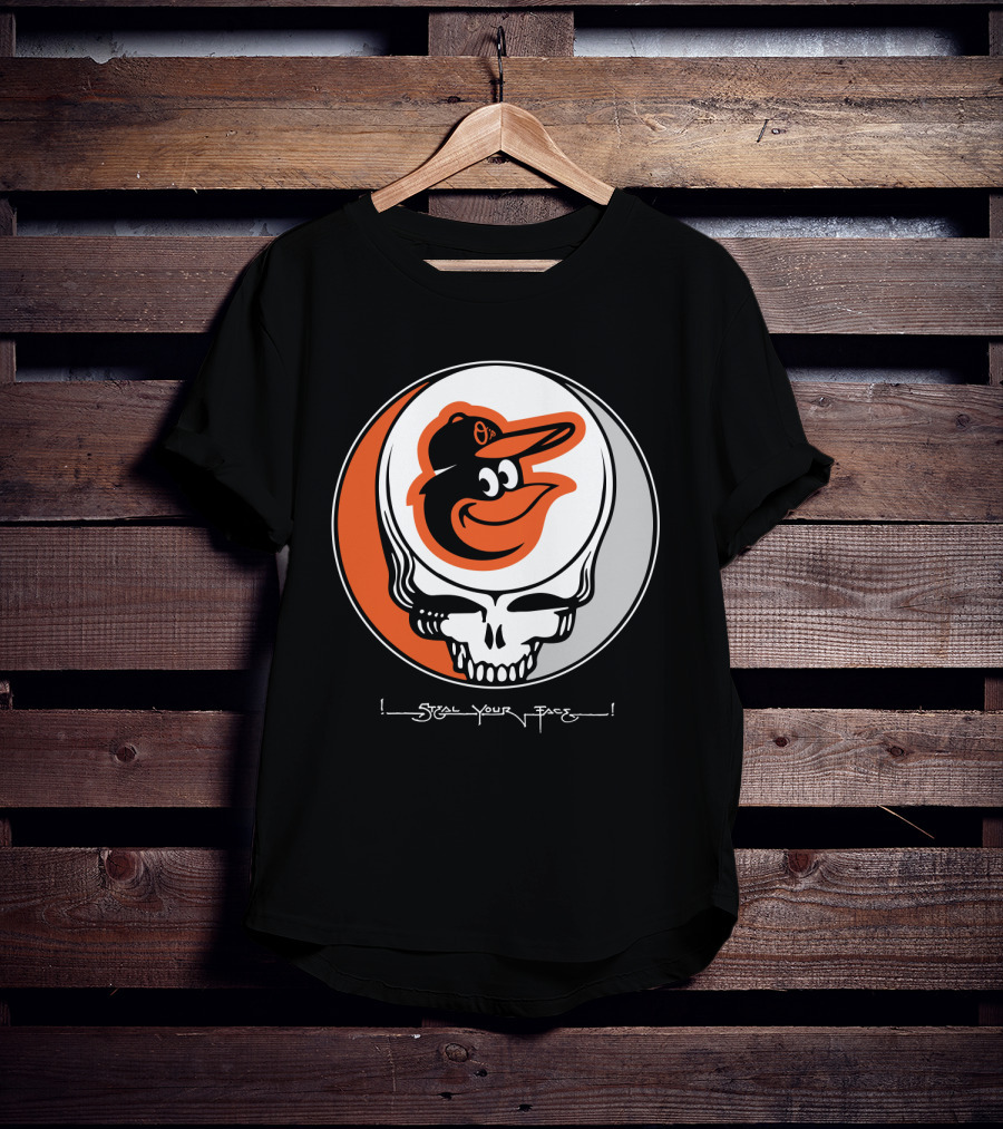 Grateful Dead Steal Your Face Baltimore Orioles T-Shirt
