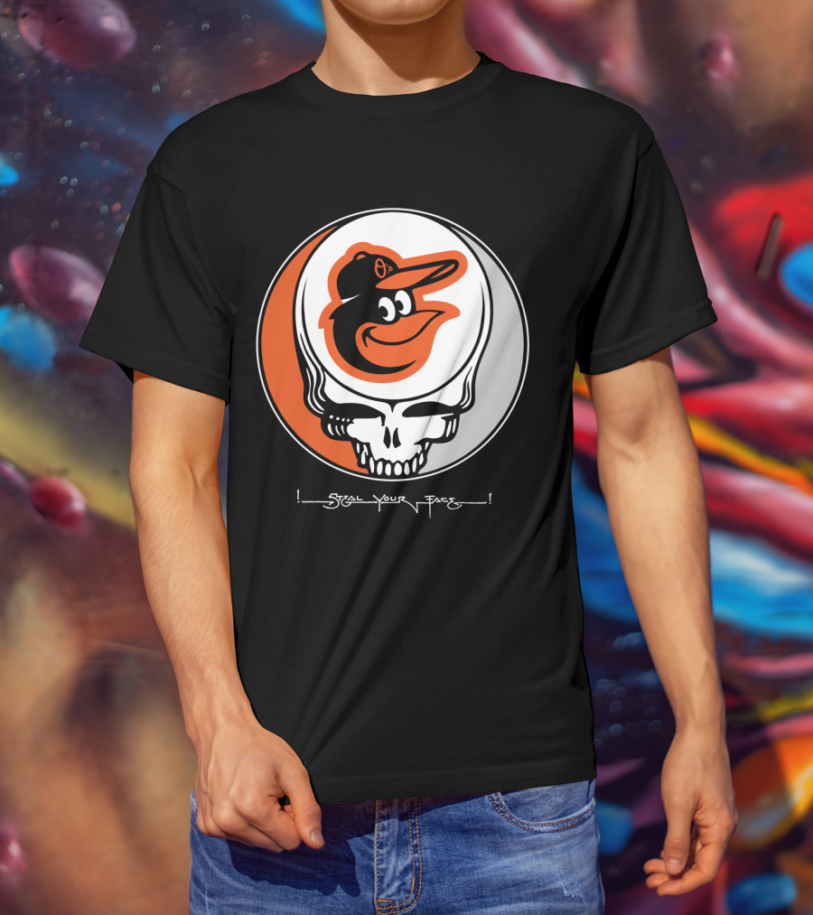 Grateful Dead Steal Your Face Baltimore Orioles T-Shirt