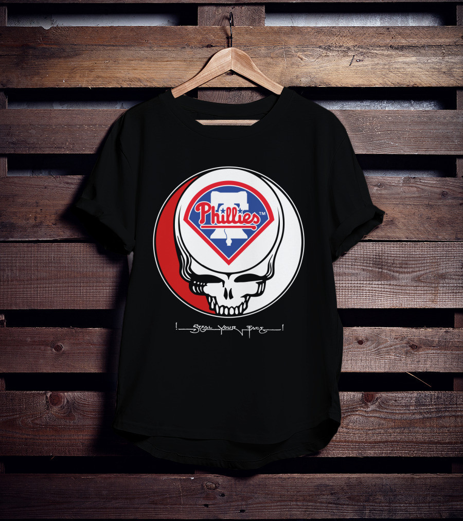 GRATEFUL DEAD Steal Your Face Philadelphia Phillies T-Shirt