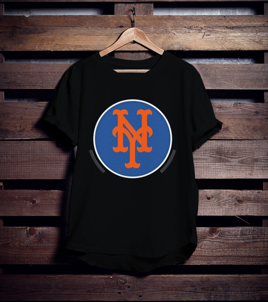 New York Mets Logo Blue Orange Circle T-Shirt