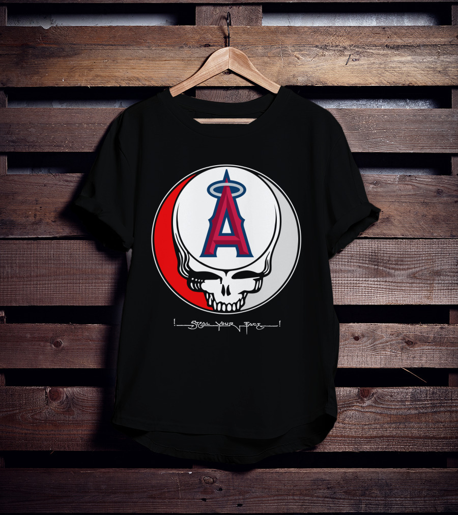 GRATEFUL DEAD Steal Your Face Los Angeles Angels Of Anaheim T-Shirt