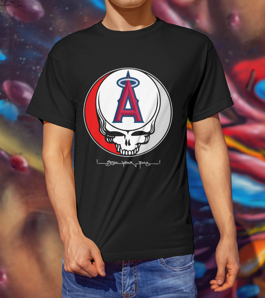 GRATEFUL DEAD Steal Your Face Los Angeles Angels Of Anaheim T-Shirt