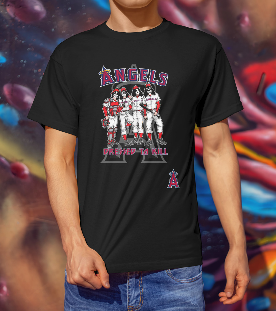 Angels KISS Dressed To Kill Los Angeles Anaheim T-Shirt