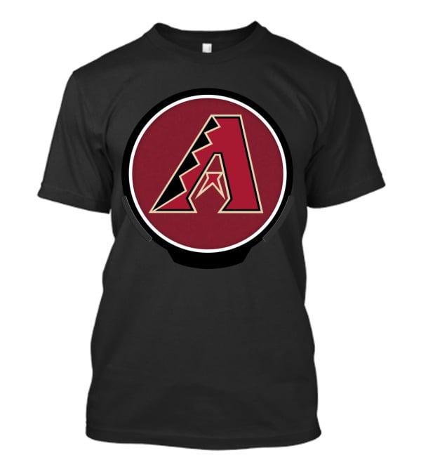 Arizona Diamondbacks Red And Black Logo With Star T-Shirt