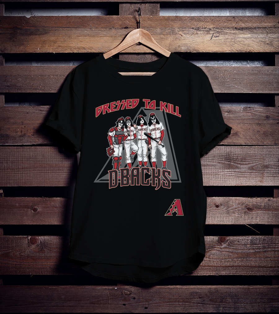Dressed To Kill Arizona Diamondbacks Dbacks KISS Baseball Uniforms T-Shirt