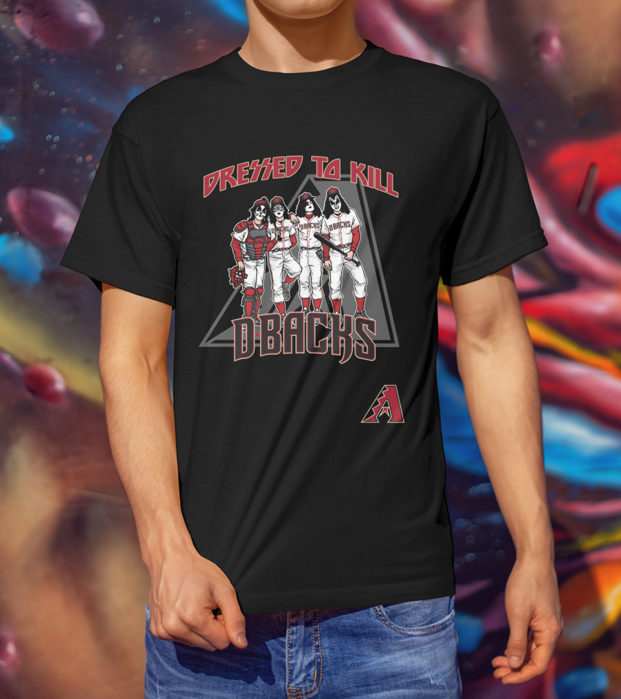 Dressed To Kill Arizona Diamondbacks Dbacks KISS Baseball Uniforms T-Shirt