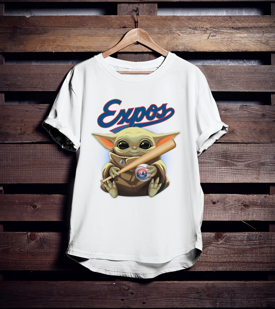 Expos Baseball Baby Yoda Montreal T-Shirt