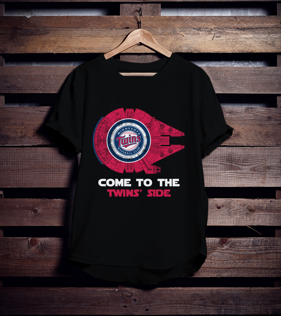 Minnesota Twins Baseball Club Come To The Twins' Side Millennium Falcon T-Shirt
