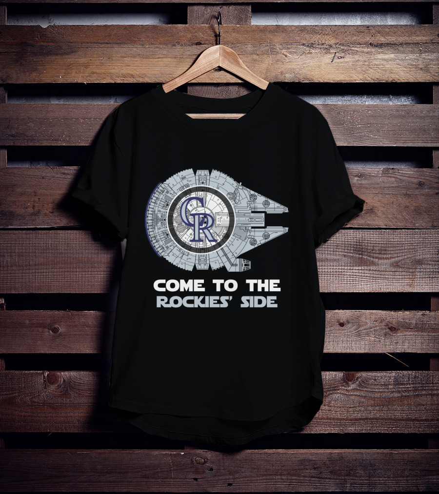 Colorado Rockies Millennium Falcon Come To The Rockies' Side T-Shirt