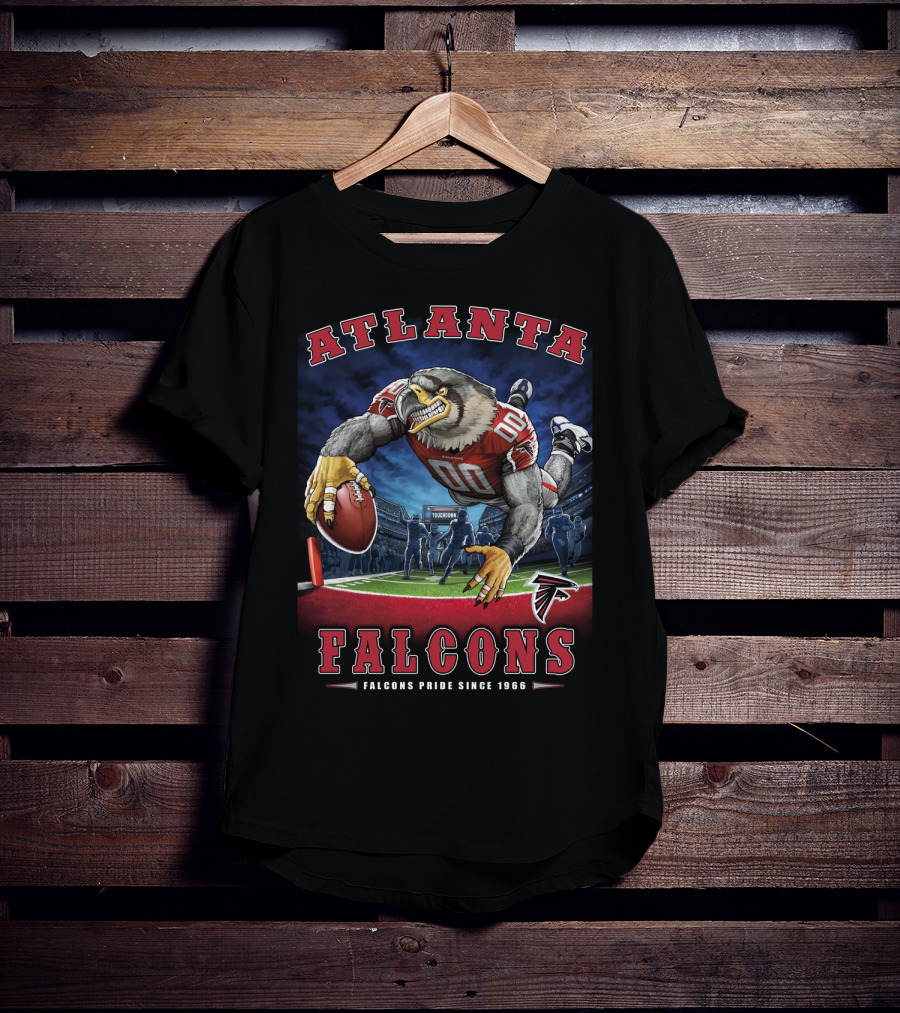 Atlanta Falcons Pride Since 1966 Nfl End Zone Football Falcon T-Shirt