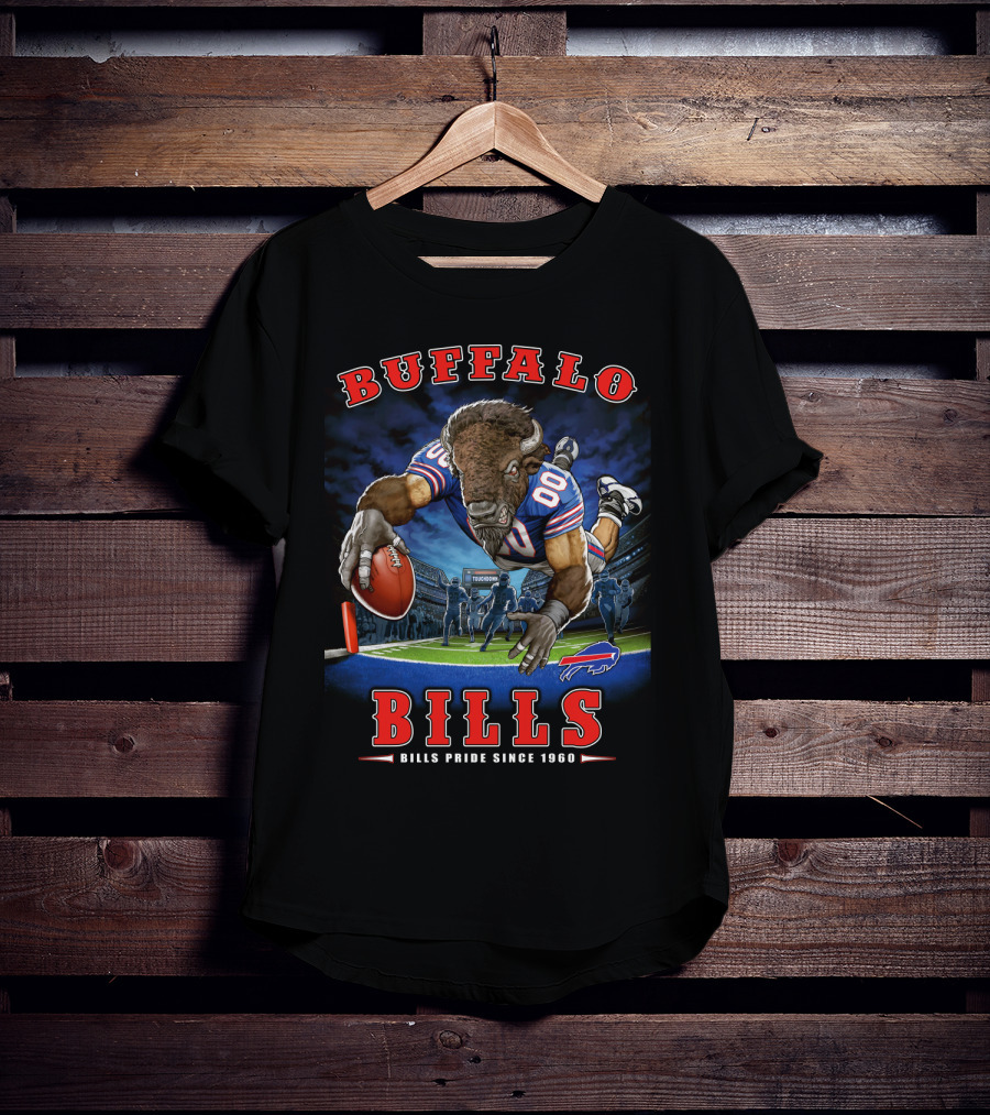 Buffalo Bills Pride Since 1960 End Zone Nfl Football T-Shirt