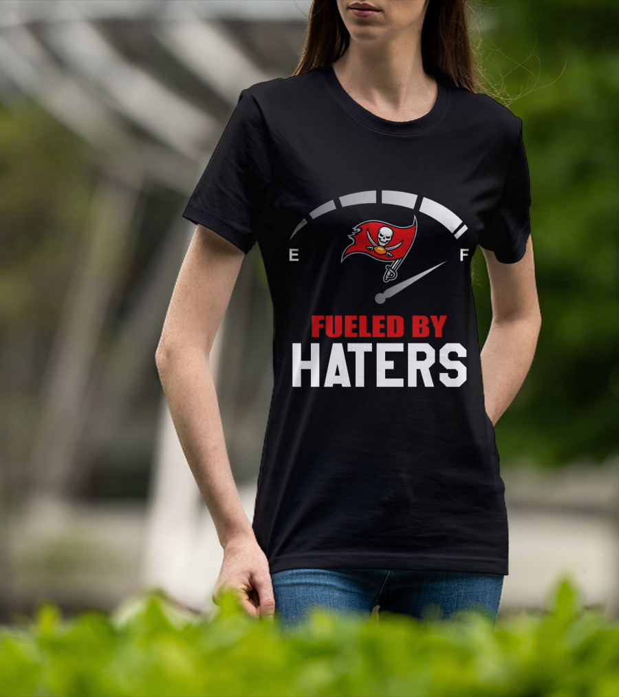 Fueled By Haters Tampa Bay Buccaneers Football Logo Stadium Energy T-Shirt