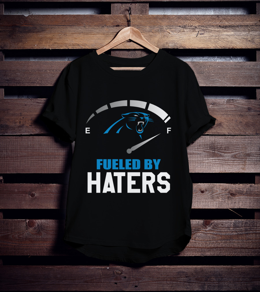 Carolina Panthers Fueled By Haters Full Tank Gauge T-Shirt