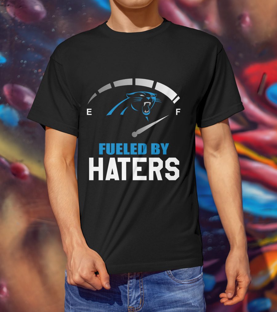 Carolina Panthers Fueled By Haters Full Tank Gauge T-Shirt