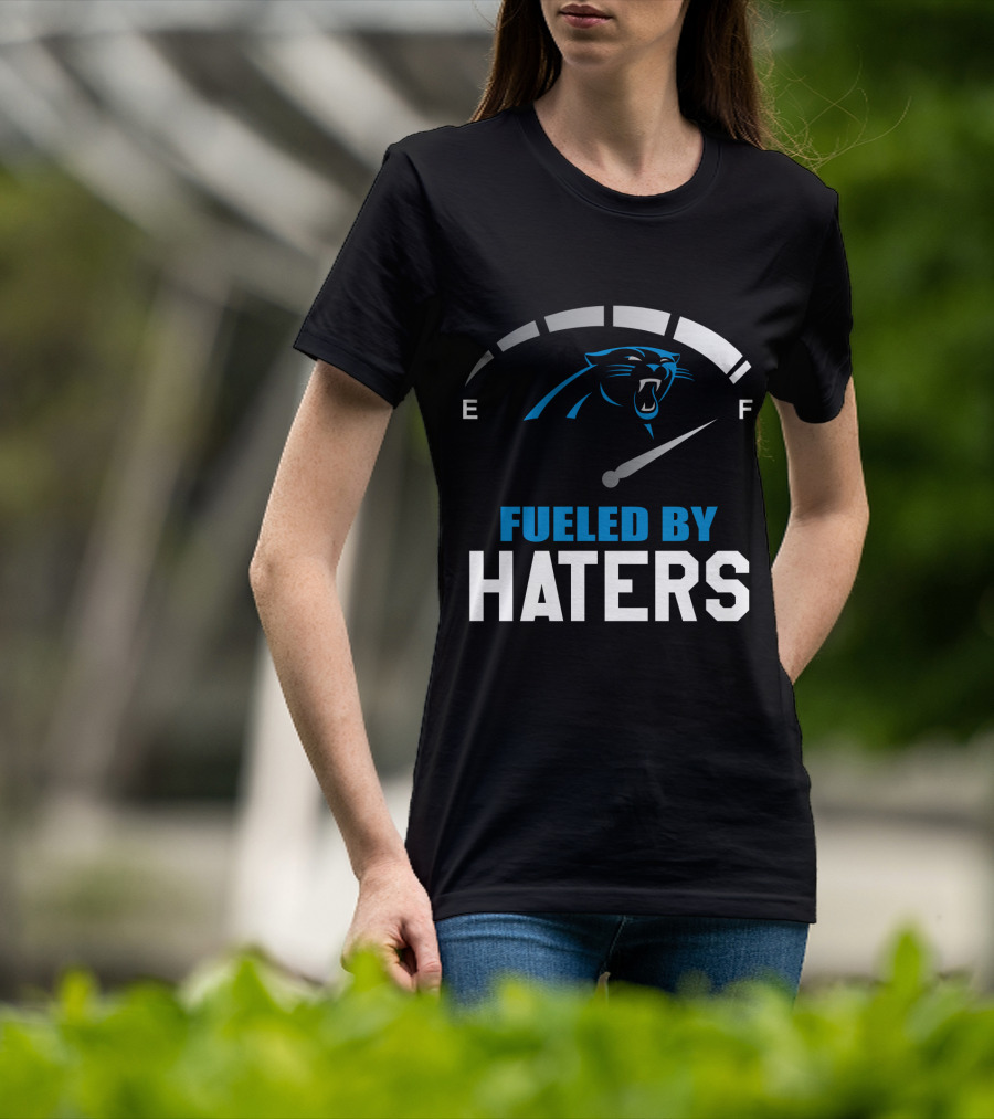 Carolina Panthers Fueled By Haters Full Tank Gauge T-Shirt