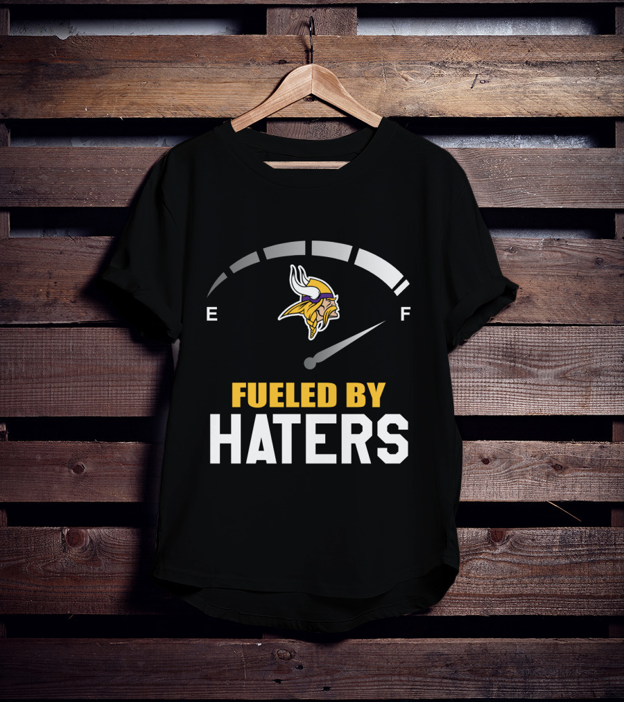 Minnesota Vikings Fueled By Haters Emblematic Meter Display T-Shirt