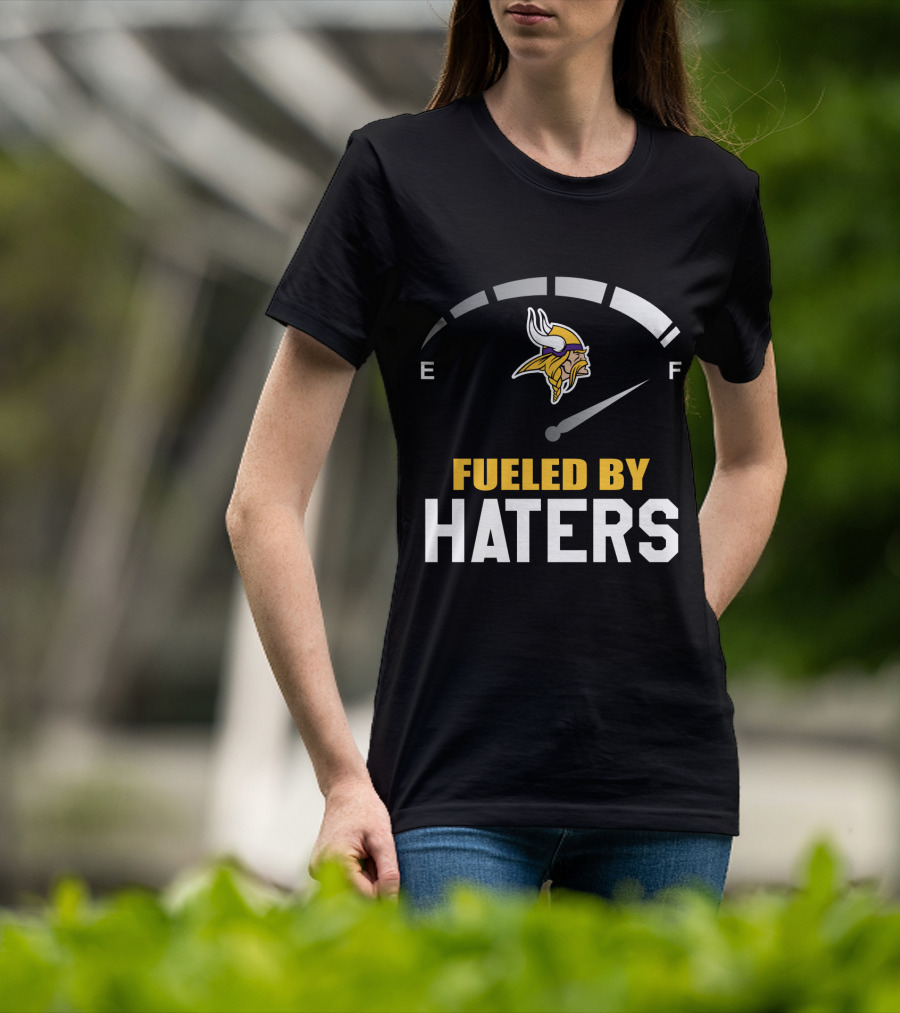 Minnesota Vikings Fueled By Haters Emblematic Meter Display T-Shirt