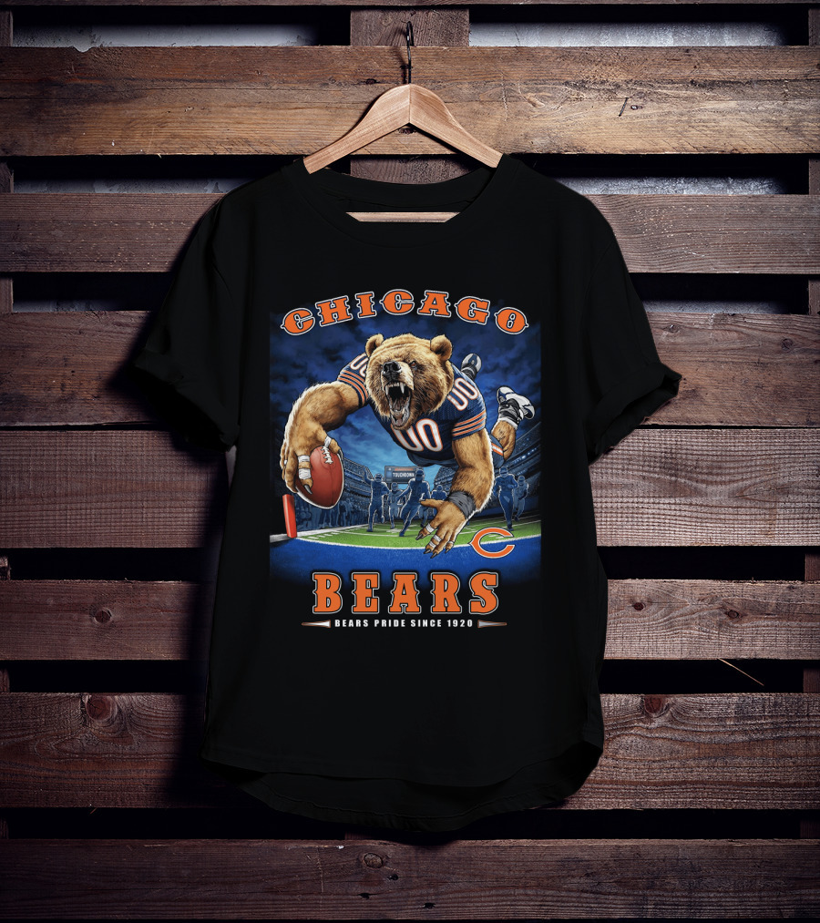 Chicago Bears Pride Since 1920 Touchdown Nfl Football T-Shirt