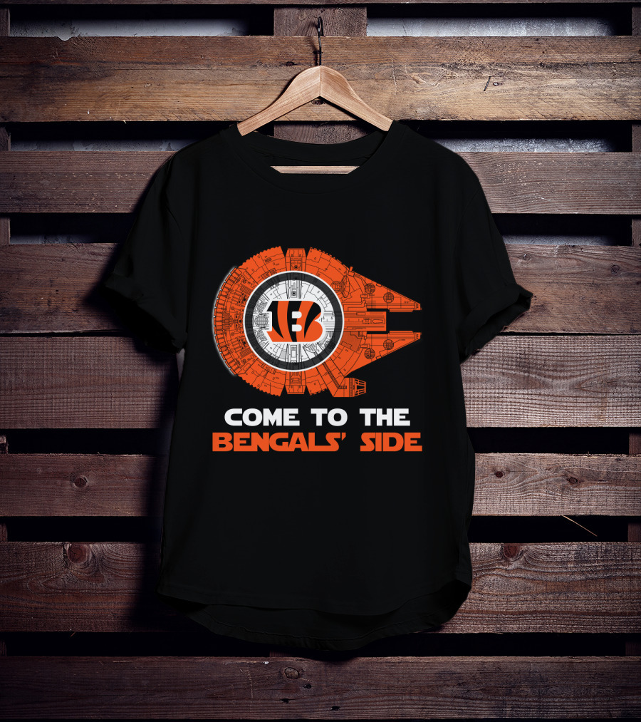 Come To The Bengals' Side Cincinnati Millennium Falcon T-Shirt