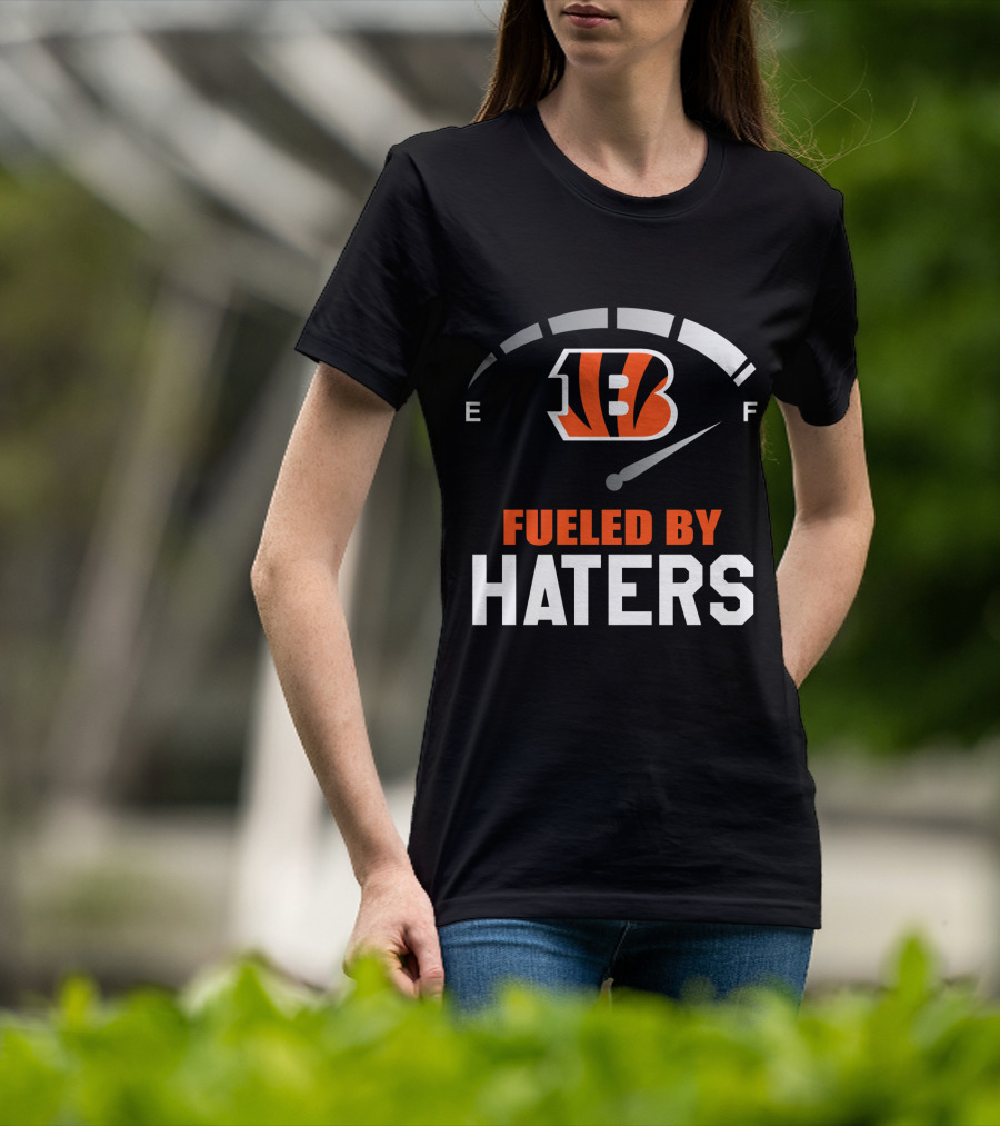 Cincinnati Bengals Fueled By Haters Gas Gauge T-Shirt