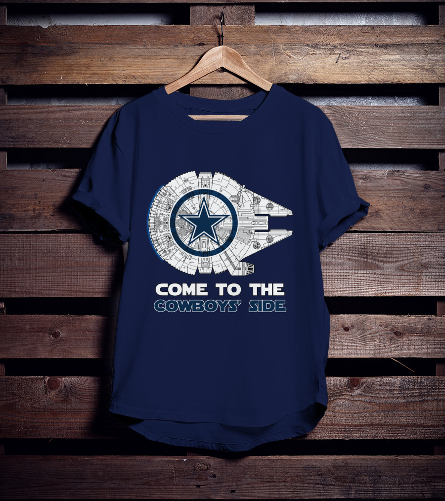 Come To The Cowboys' Side Millennium Falcon Star Cowboys T-Shirt