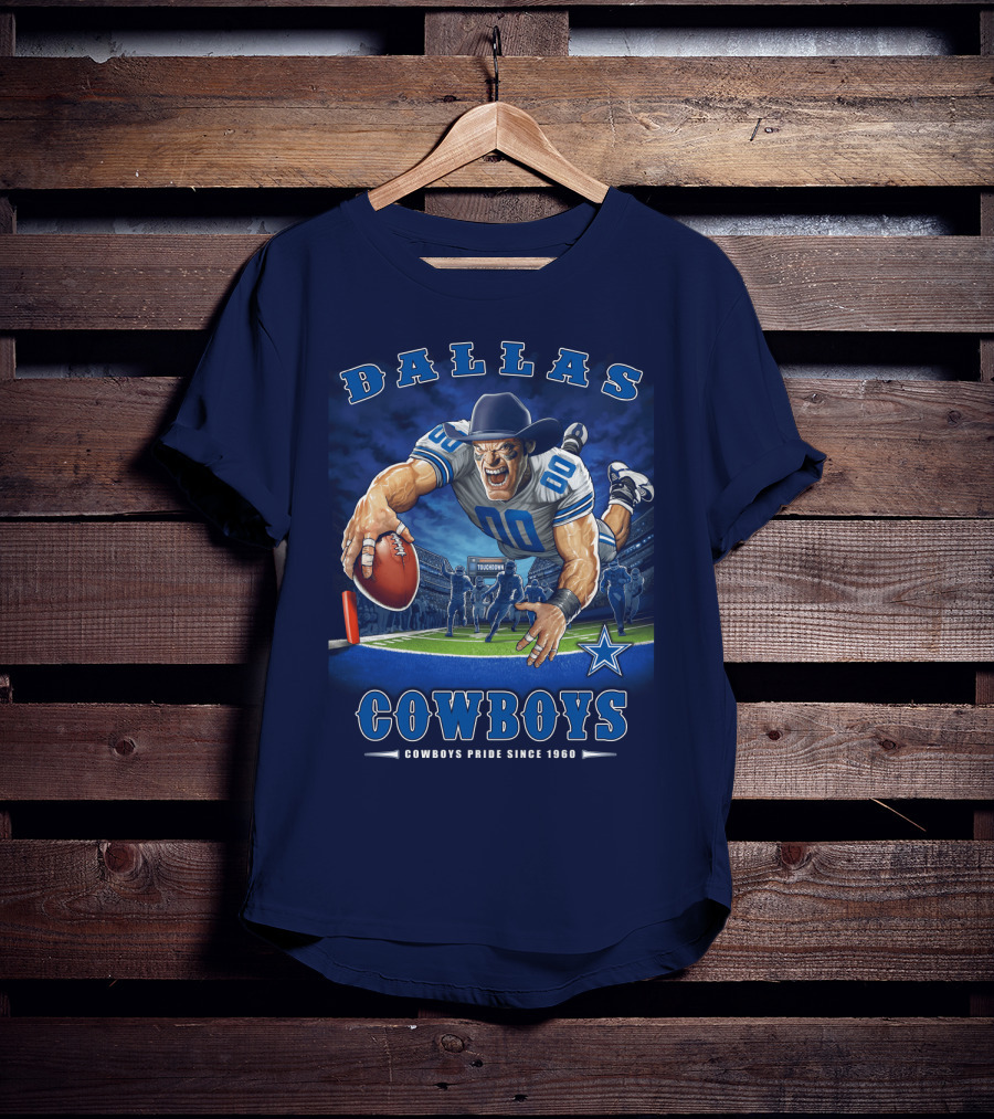 Dallas Cowboys Pride Since 1960 Touchdown End Zone Nfl T-Shirt