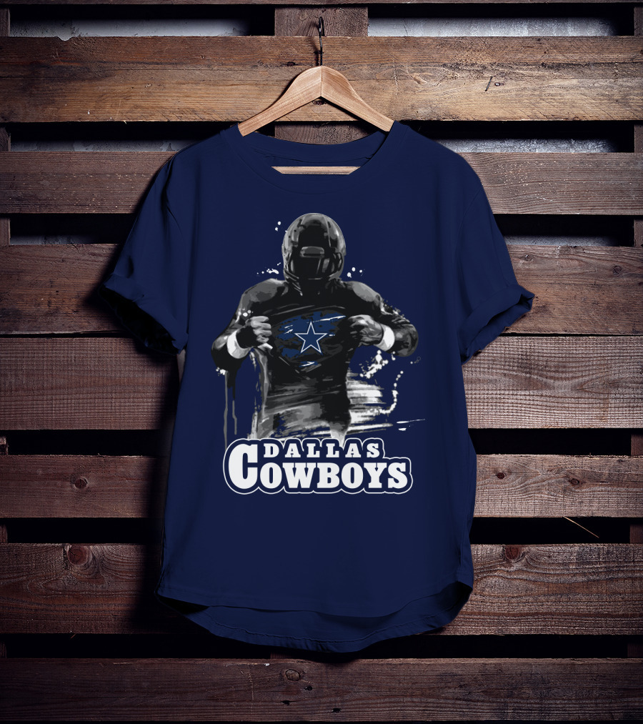 Dallas Cowboys Superhero Star Icon Football Player T-Shirt