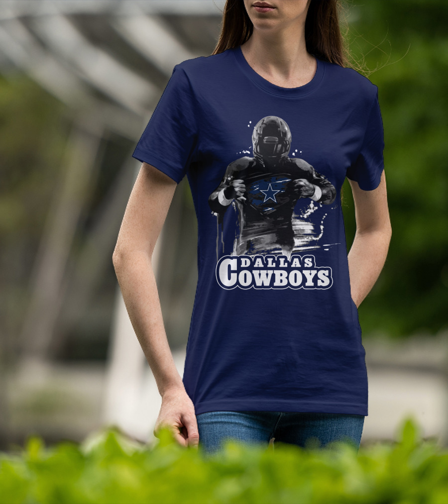Dallas Cowboys Superhero Star Icon Football Player T-Shirt