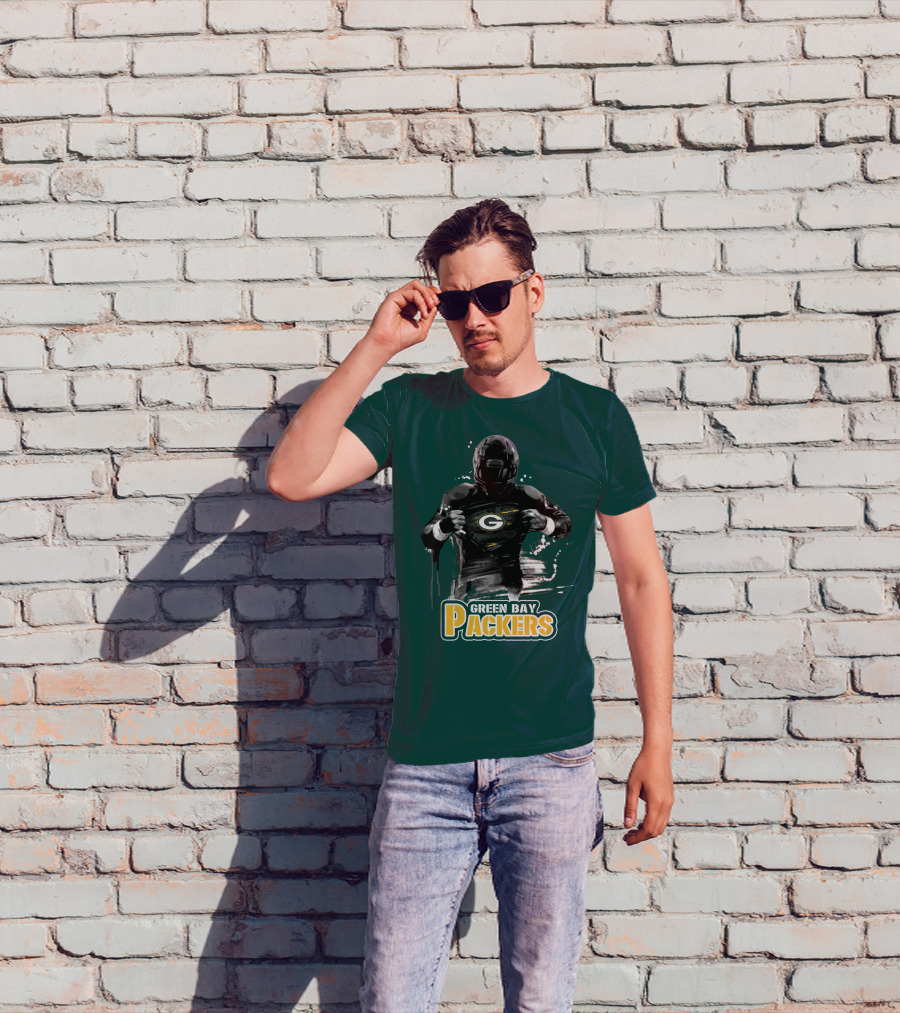 Green Bay Packers Superhero Football Player Iconic Team T-Shirt