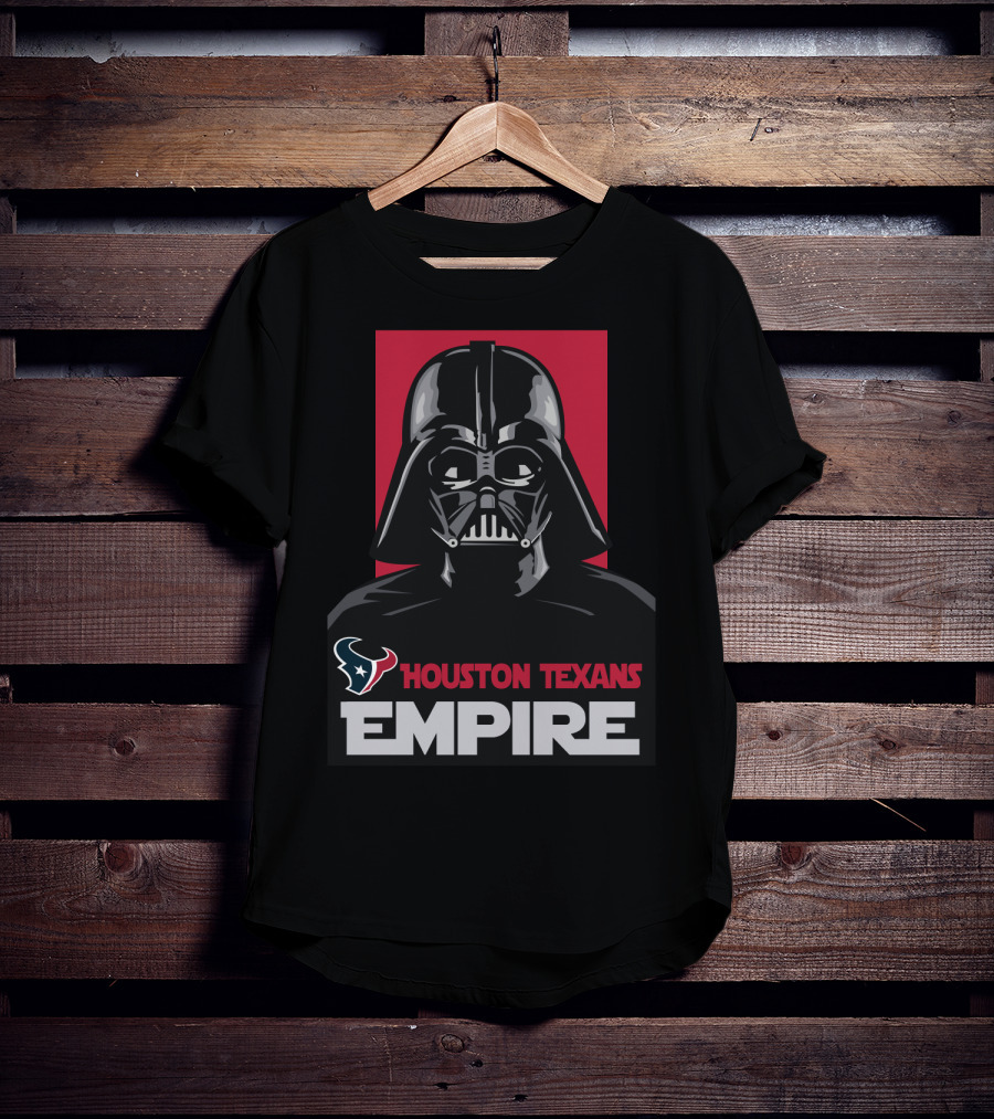 Houston Texans Empire Darth Vader Star Wars Crossover Fan Gear T-Shirt