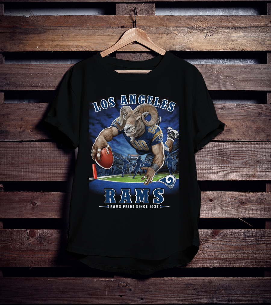 Los Angeles Rams Pride Since 1937 Touchdown End Zone Nfl T-Shirt