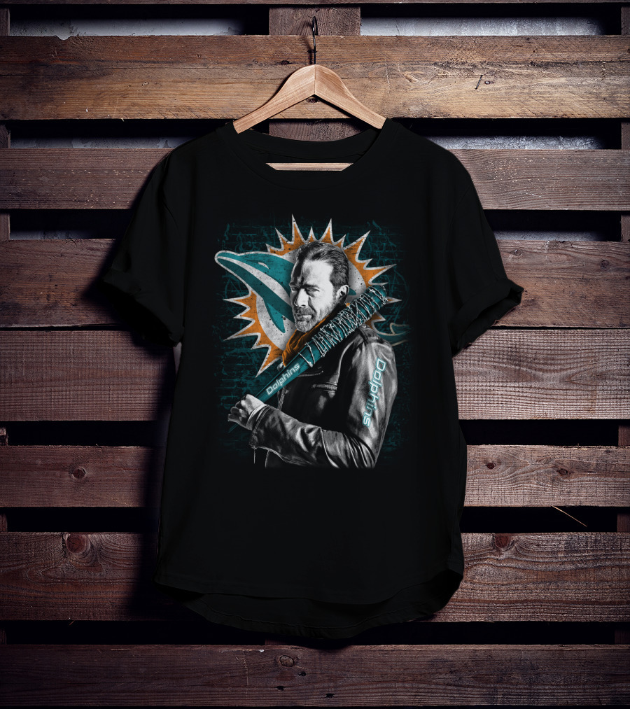 Miami Dolphins Negan Bat T-Shirt