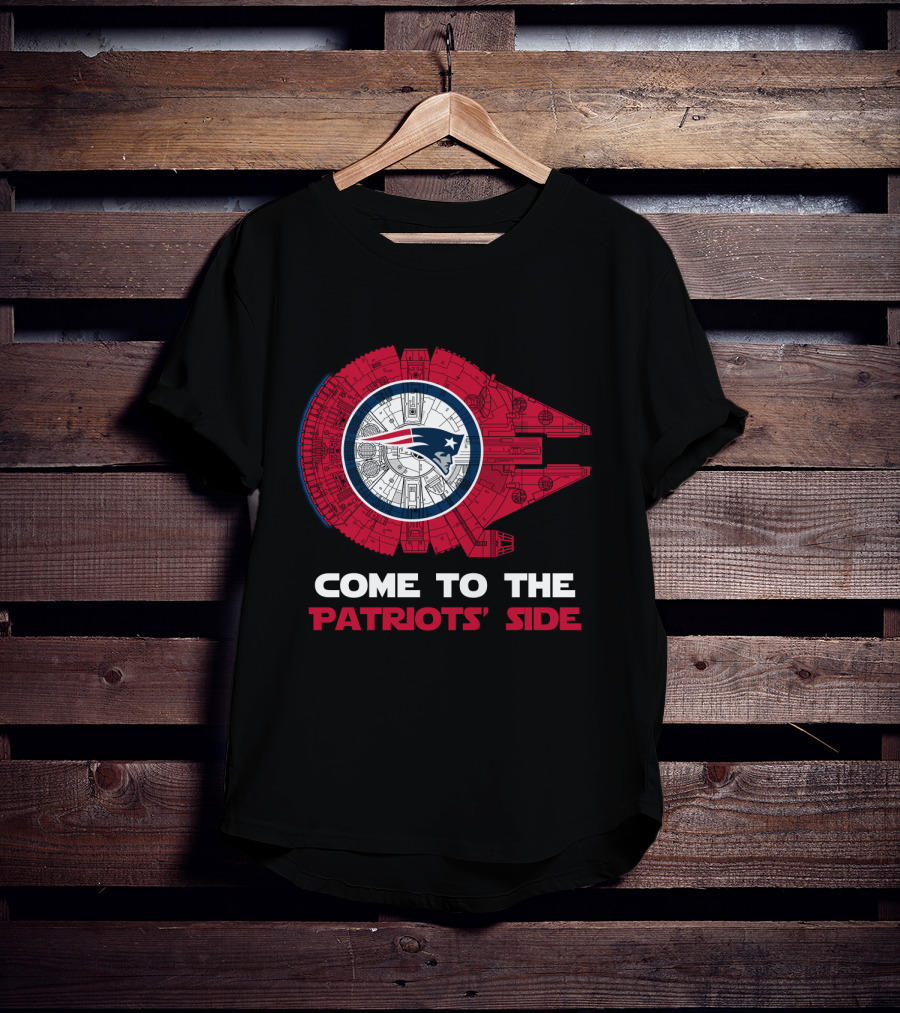 New England Patriots Millennium Falcon Come To The Patriots' Side T-Shirt