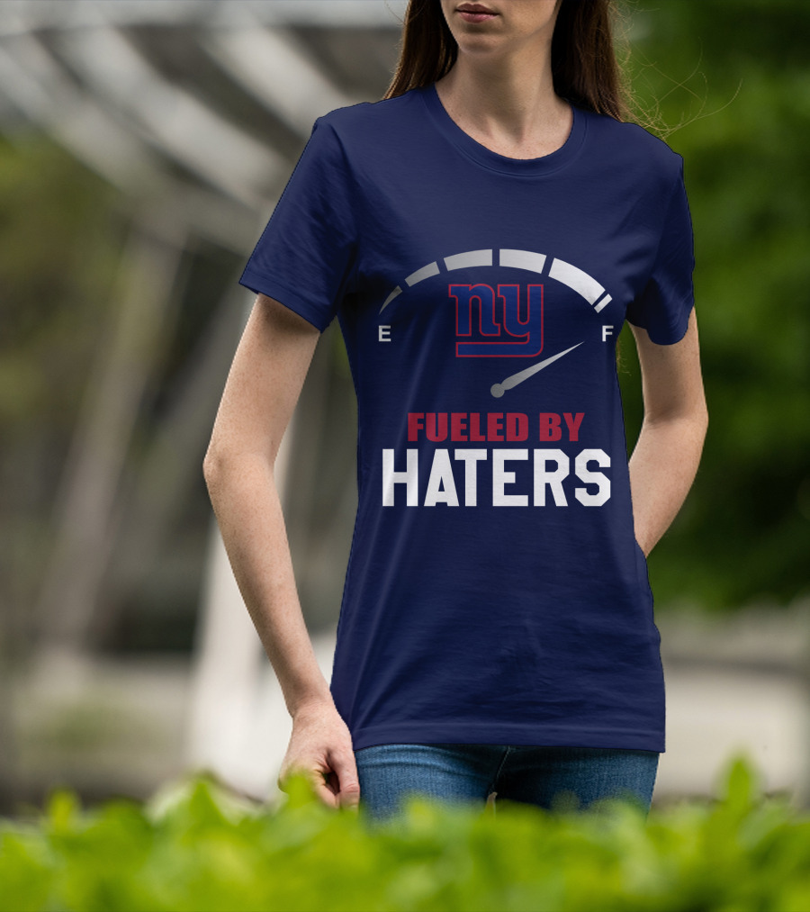 New York Giants Fueled By Haters Fuel Gauge T-Shirt
