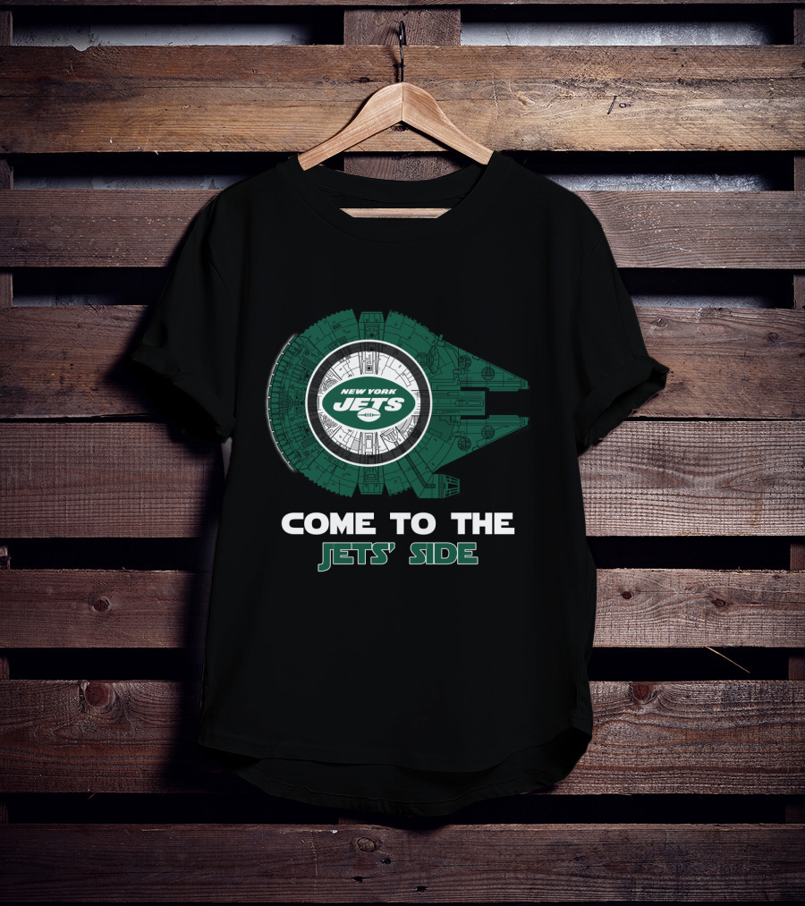 New York Jets Come To The Jets' Side Millennium Falcon T-Shirt