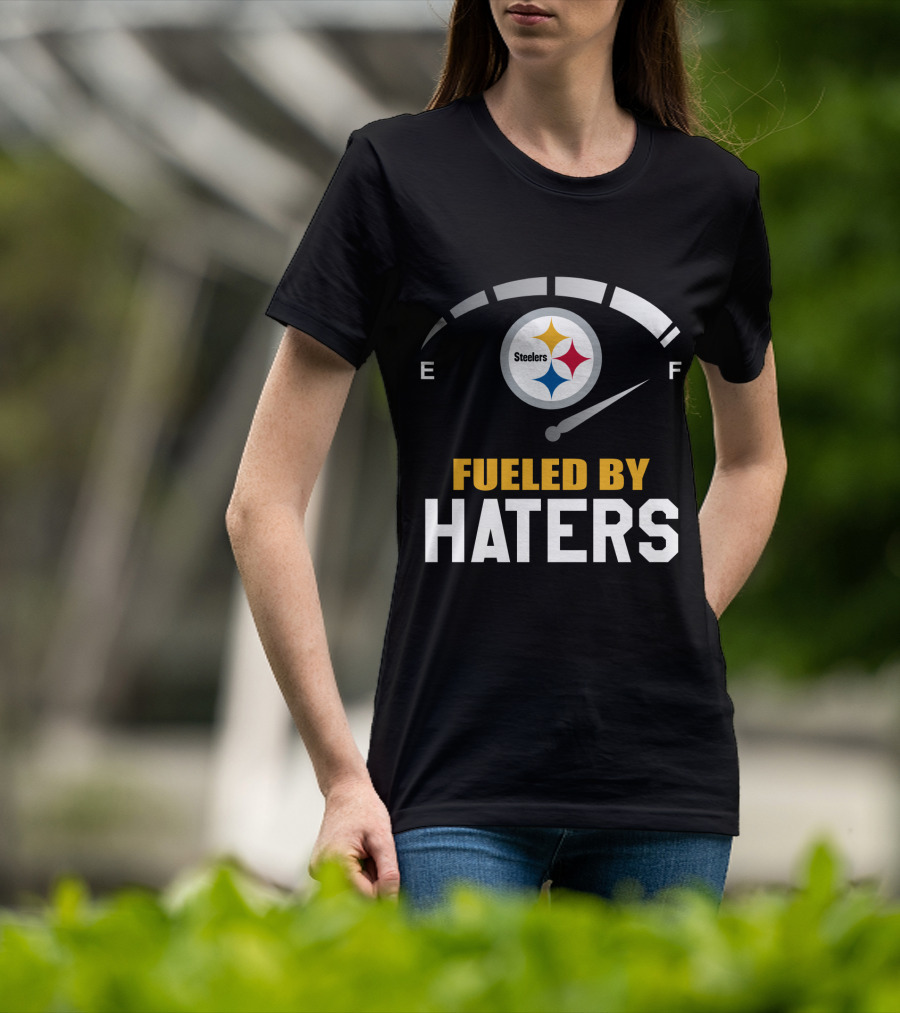 Pittsburgh Steelers Fueled By Haters Fuel Gauge T-Shirt