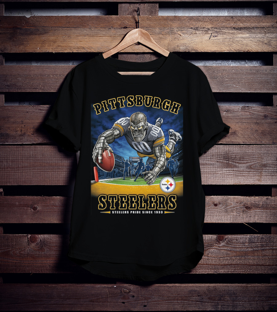 Pittsburgh Steelers Pride Since 1933 End Zone Action T-Shirt